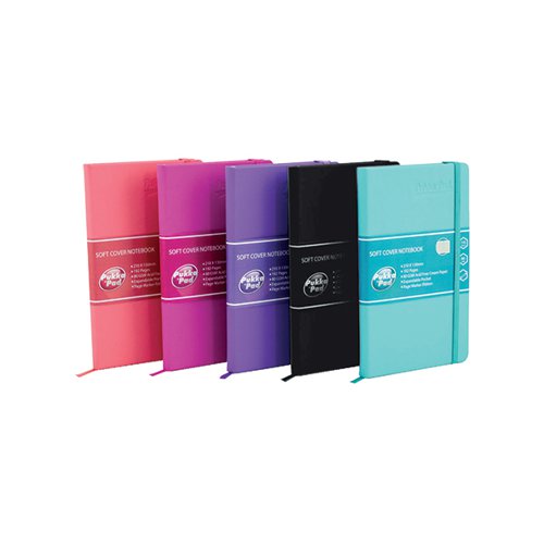 PUKKA PAD SIGNATURE SOFT COVER NOTEBOOK CASEBOUND A5 ASSORTE