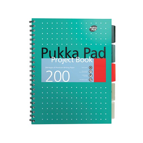 PUKKA PAD METALLIC COVER WIREBOUND PROJECT BOOK B5 (3 PACK)