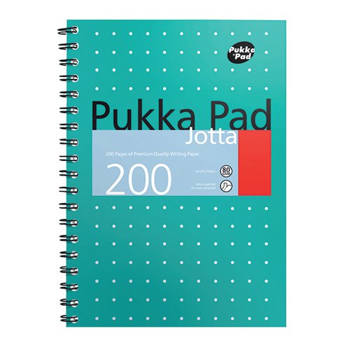PUKKA PAD METALLIC COVER WIREBOUND JOTTA NOTEBOOK B5 (3 PACK