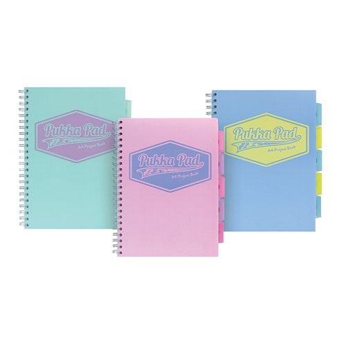 PUKKA PAD PASTEL PROJECT BOOK A4 (3 PACK) 8630-PST