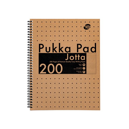 PUKKA PAD KRAFT JOTTA NOTEBOOK A4 (PACK OF 3) 9565-KRA