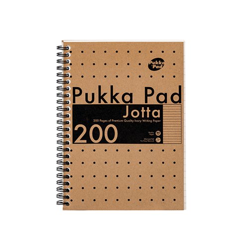 PUKKA PAD KRAFT JOTTA NOTEBOOK A5 (PACK OF 3) 9567-KRA