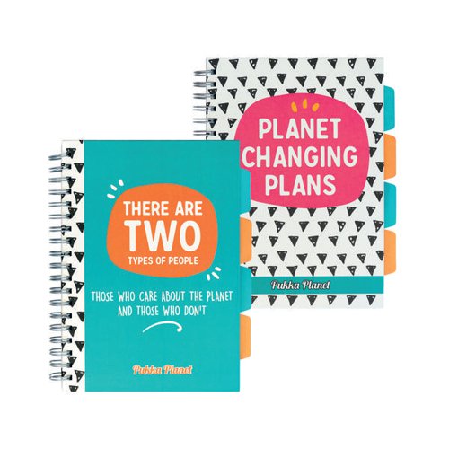 PUKKA PLANET PROJECT BOOK 2 DESIGNS B5 ASSORTED (PACK OF 2)