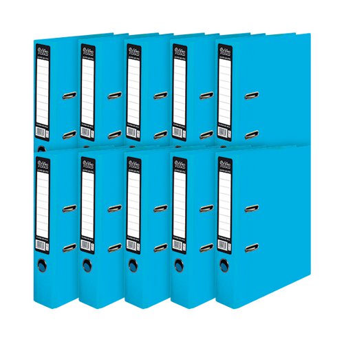 PUKKA BRIGHTS LEVER ARCH FILE A4 BLUE (10 PACK) BR-7761