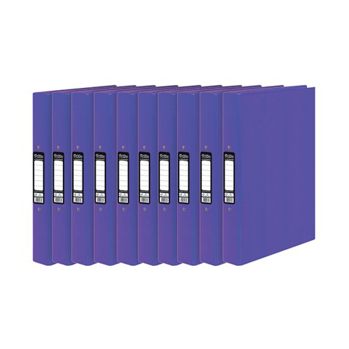 PUKKA BRIGHTS RINGBINDER A4 PURPLE (10 PACK) BR-7770