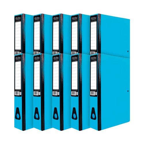 PUKKA BRIGHTS BOX FILE FOOLSCAP BLUE (10 PACK) BR-7777