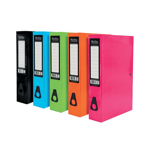 PUKKA BRIGHTS BOX FILE FOOLSCAP ASSORTED (10 PACK) BR-9450
