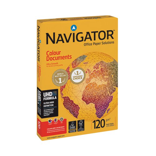 NAVIGATOR COLOUR DOCUMENTS A4 PAPER 120GSM (250 PACK) NAVA41