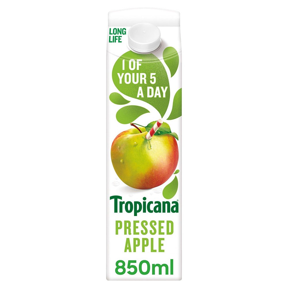 TROPICANA PRESSED APPLE JUICE (850ml) x 6