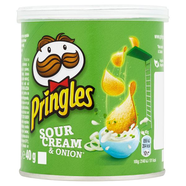 PRINGLES SOUR CREAM & ONION TUBE (40g) x 12