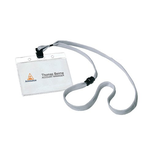 ANNOUNCE NAME BADGE/TEXTILE NECKLACE (PACK OF 10) PV00674