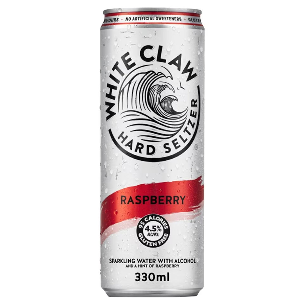 WHITE CLAW HARD SELTZER RASPBERRY CANS (330ml) x 12