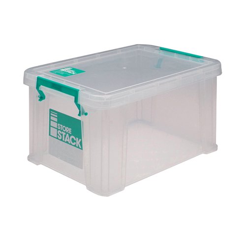 STORESTACK 1.7 LITRE STORAGE BOX W200XD130XH110MM CLEAR RB00