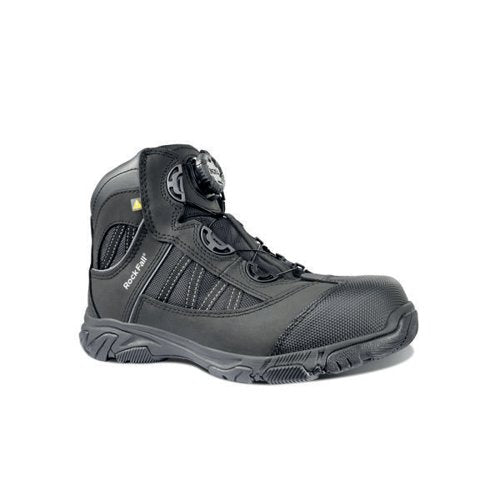 ROCK FALL OHM ELECTRICAL HAZARD BOA SAFETY BOOT BLACK 6.5 RF