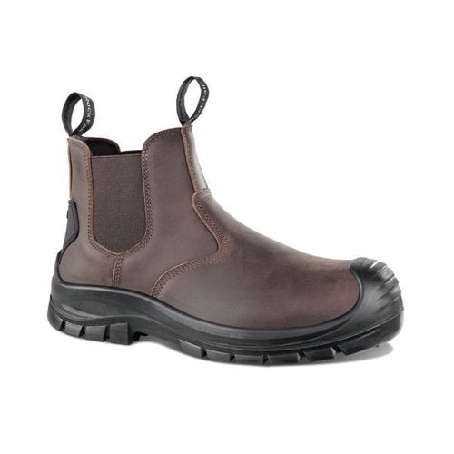 ROCK FALL RF256 FURROW CHELSEA SAFETY BOOT BROWN 6 RF256/006