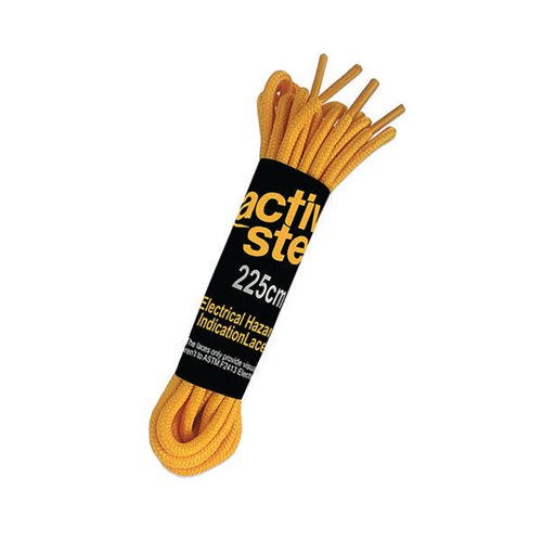 ACTIV-STEP ELECTRICAL HAZARD INDICATOR YLW 225CM BOOT LACES