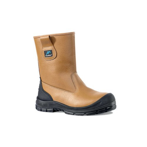 ROCK FALL PROMAN PM104 CHICAGO RIGGER SAFETY BOOT TAN 10 PM1