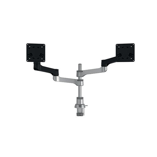 R-GO ZEPHER 4 C2 DUAL MONITOR ARM DESK MOUNT ADJUSTABLE CIRC