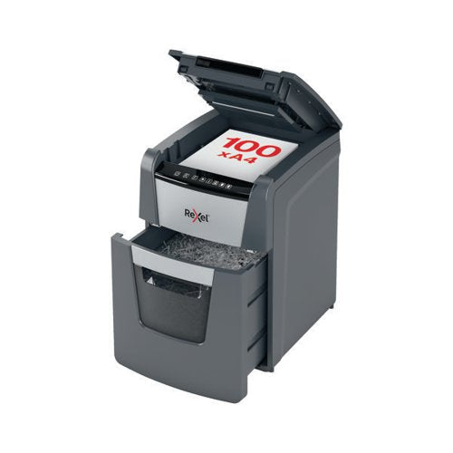 REXEL OPTIMUM AUTOFEED+ 100M MICRO-CUT P-5 SHREDDER 2020100M