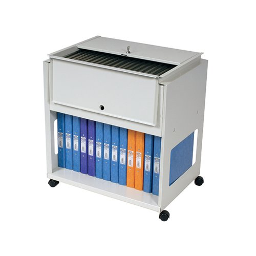 ROTADEX STANDARD UNIVERSAL FILING TROLLEY WITH LOCKING LID G