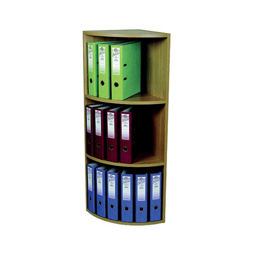 ROTADEX CORNER UNIT 3 TIER LIGHT OAK CU20