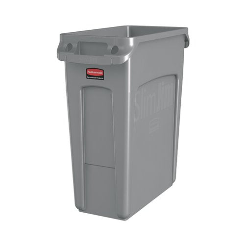 RUBBERMAID SLIM JIM VENTED CONTAINER 60L GREY 3541-GRY/R0011