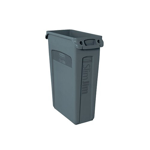 RUBBERMAID SLIM JIM VENTED CONTAINER 87L GREY FG354060GRAY