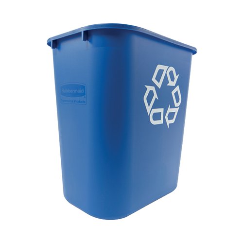 RUBBERMAID WASTEBASKET RECYCLING MEDIUM 26L BLUE FG295673BLU