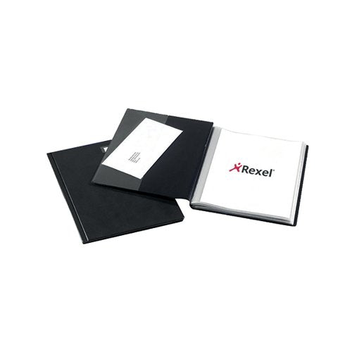 REXEL NYREX SLIMVIEW DISPLAY BOOK 50 POCKET A4 BLACK 10048BK