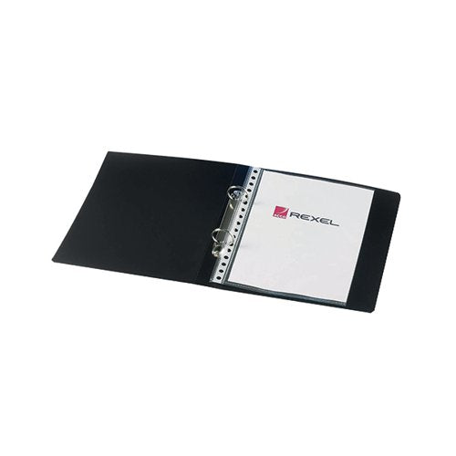 REXEL BUDGET 25MM 2 RING BINDER A5 BLACK (PACK OF 10) 13428B