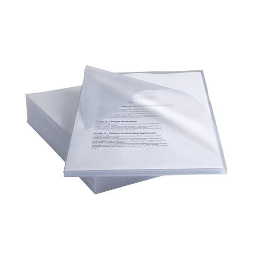 REXEL ANTI SLIP CUT FLUSH FOLDERS A4 CLEAR (PACK OF 25) 2102