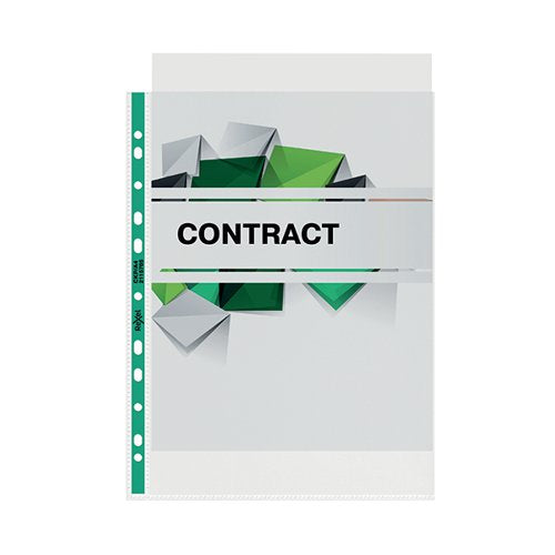 REXEL COPYKING A4 PUNCHED POCKET CLEAR (PACK OF 25) 2115705