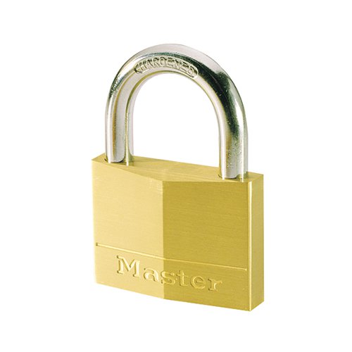 MASTER LOCK 40MM BRASS PADLOCK 140EURD