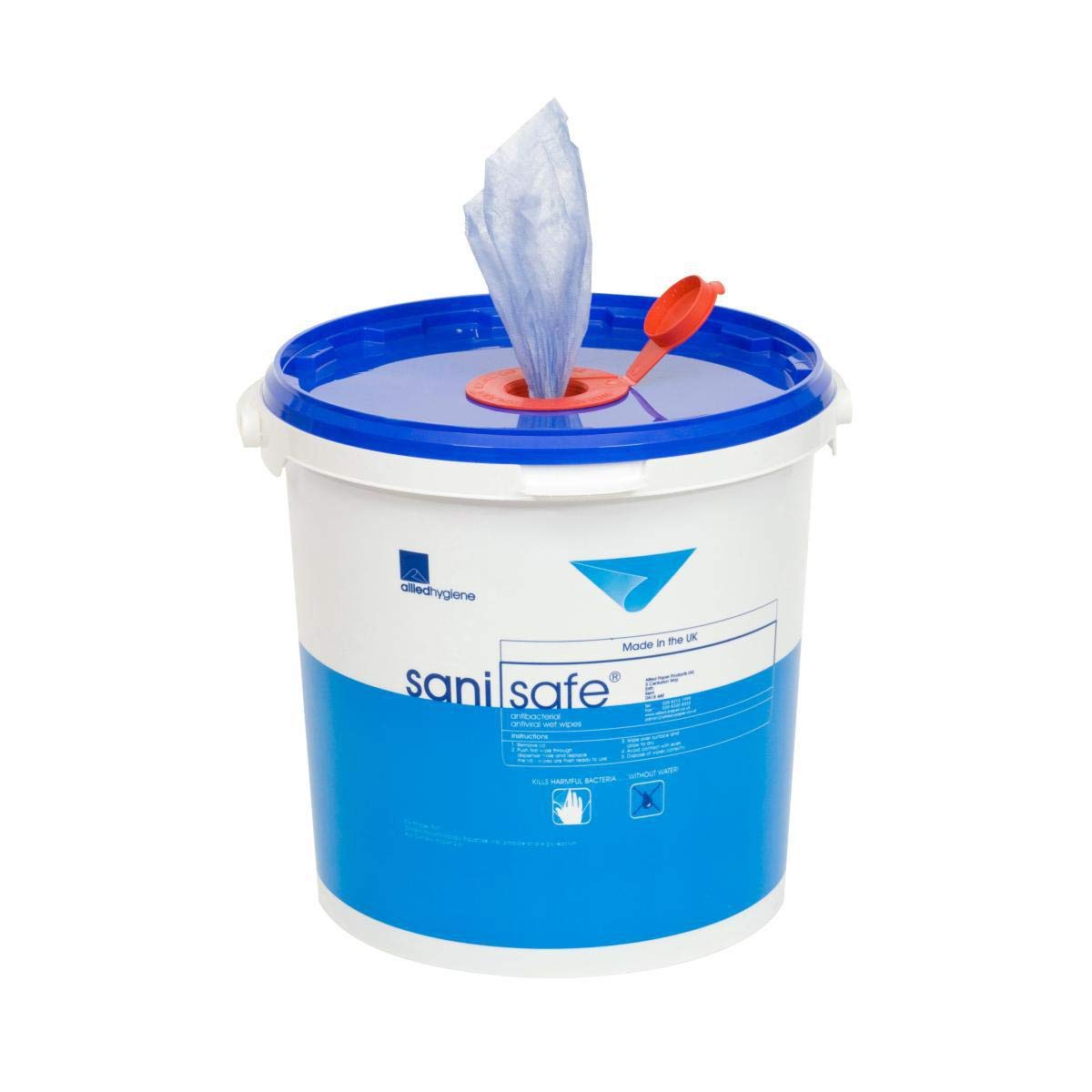 SANISAFE ANTIBACTERIAL SURFACE WIPES TUB x 1000