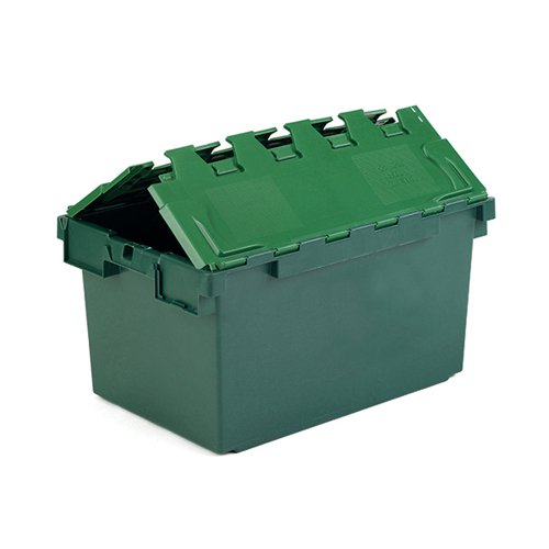VFM GREEN 25 LITRE PLASTIC CONTAINER WITH LID 306579
