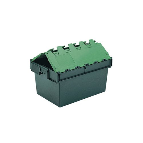 VFM GREEN 64 LITRE PLASTIC CONTAINER WITH LID 306598