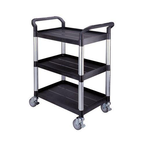 BLACK OPEN SERVICE TROLLEY CART 309620