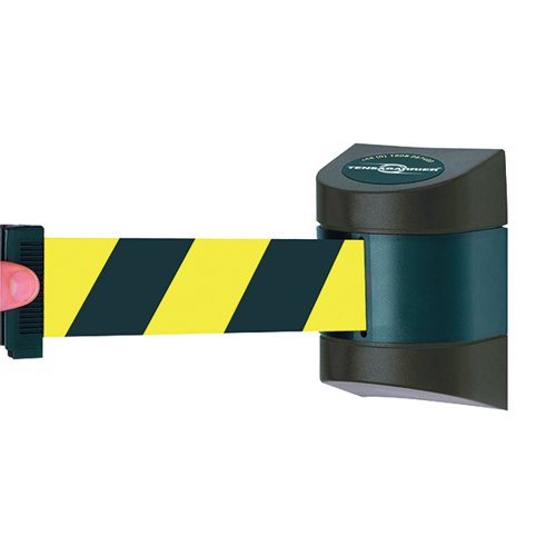 VFM BLACK /YELLOW FULLY RETRACTABLE BARRIER WALL UNIT 4.6M 3