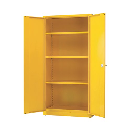 HAZARDOUS SUBSTANCE STORAGE CABINET 72X48X18 INCH C/W 3 SHEL