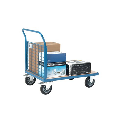 VFM BLUE PREMIER SINGLE MESH 1000X700MM PLATFORM TRUCK 31562