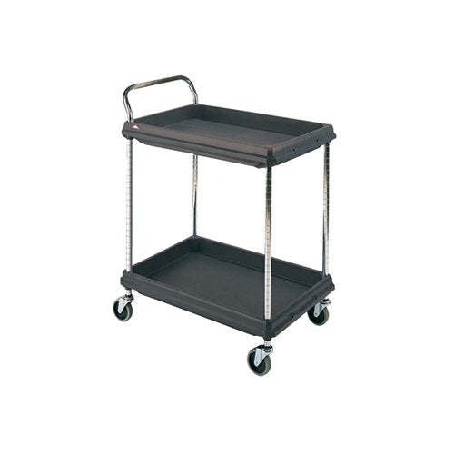 2 TIER BLACK 832X546X1041MM DEEP LEDGE TROLLEY 322441