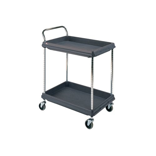 2 TIER BLACK H1041X W984XD689MM DEEP LEDGE TROLLEY 322447