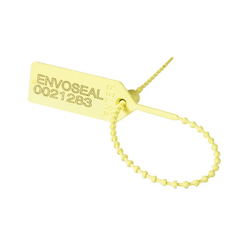 SECURITY SEAL PULL TIGHT 149MM NUMBERED YELLOW (PACK OF 1000
