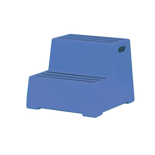BLUE PLASTIC 2 TREAD SAFETY STEP 325095