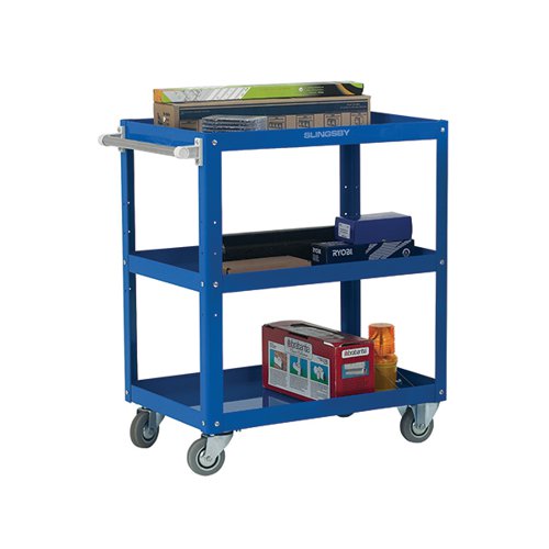WORKS BLUE 3-TIER TROLLEY 329944