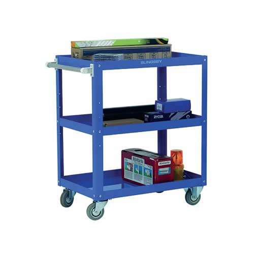 WORKS BLUE 3-TIER TROLLEY 329946