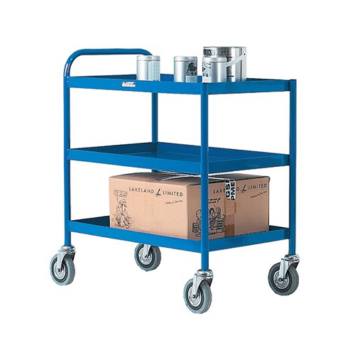 GENERAL 3 TIER BLUE PURPOSE TROLLEY 331493