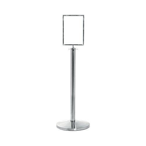 VFM FLAT TOP POST AND SIGN HOLDER SILVER 399898