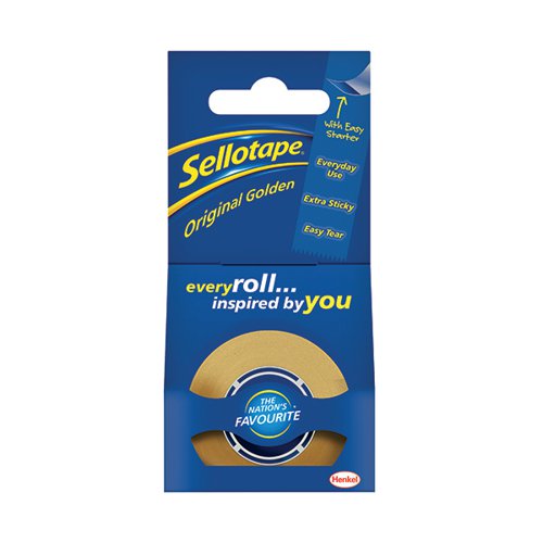 SELLOTAPE ORIGINAL GOLDEN TAPE 18MM X 25M (8 PACK) 1569069