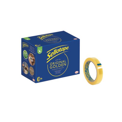 SELLOTAPE ORIGINAL GOLDEN TAPE 18MMX66M (16 PACK) 1443252